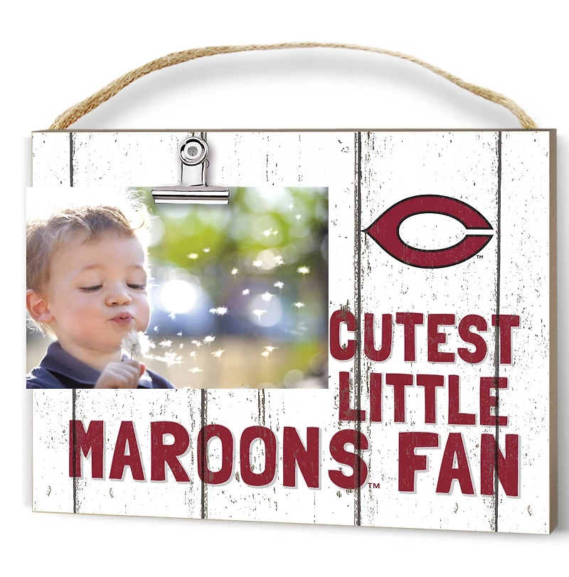 White UChicago Maroons 8'' x 10'' Cutest Little Weathered Logo Clip Photo Frame