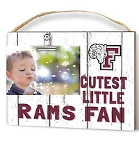 White Fordham Rams 8'' x 10'' Cutest Little Weathered Logo Clip Photo Frame
