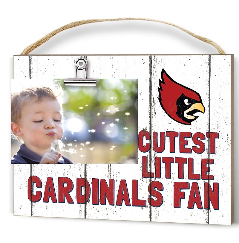 White Catholic University Cardinals 8'' x 10'' Cutest Little Weathered Logo Clip Photo Frame