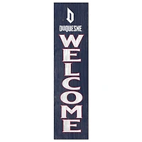 Duquesne Dukes 12'' x 48'' Welcome Outdoor Leaner