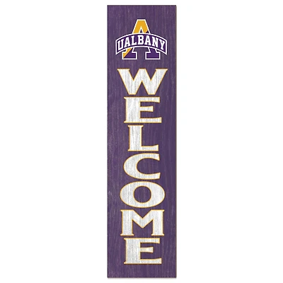 UAlbany Great Danes 12'' x 48'' Welcome Outdoor Leaner