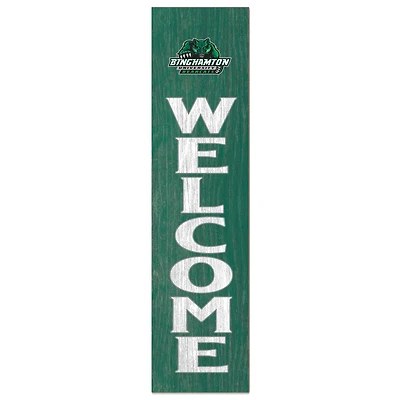 Binghamton Bearcats 12'' x 48'' Welcome Outdoor Leaner