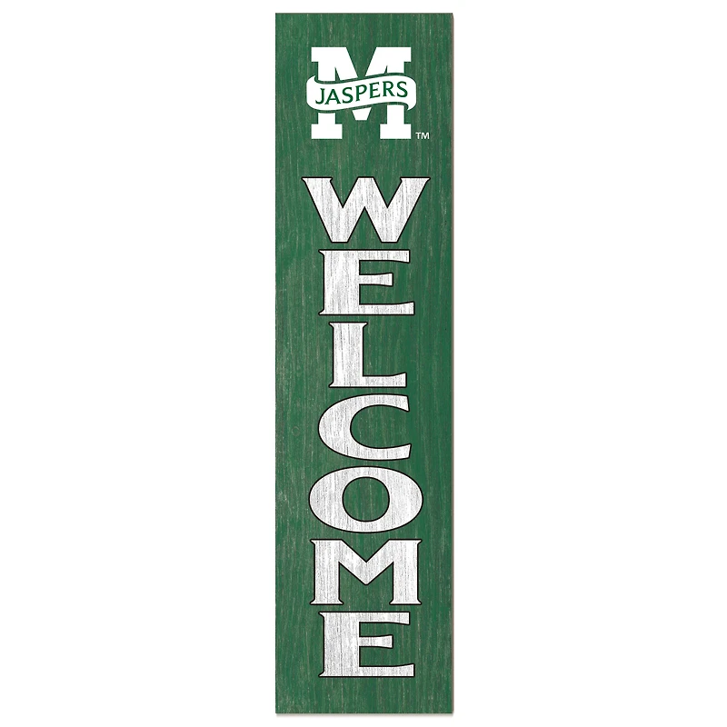 Manhattan Jaspers 12'' x 48'' Welcome Outdoor Leaner