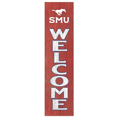 SMU Mustangs 12'' x 48'' Welcome Outdoor Leaner