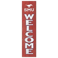 SMU Mustangs 12'' x 48'' Welcome Outdoor Leaner
