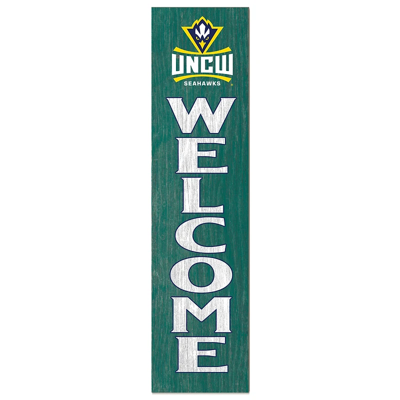 UNC Wilmington Seahawks 12'' x 48'' Welcome Outdoor Leaner