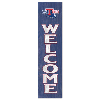 Louisiana Tech Bulldogs 12'' x 48'' Welcome Outdoor Leaner