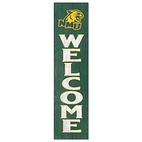 Northern Michigan Wildcats 12'' x 48'' Welcome Outdoor Leaner