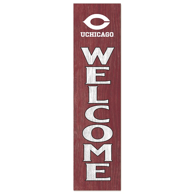 UChicago Maroons 12'' x 48'' Welcome Outdoor Leaner