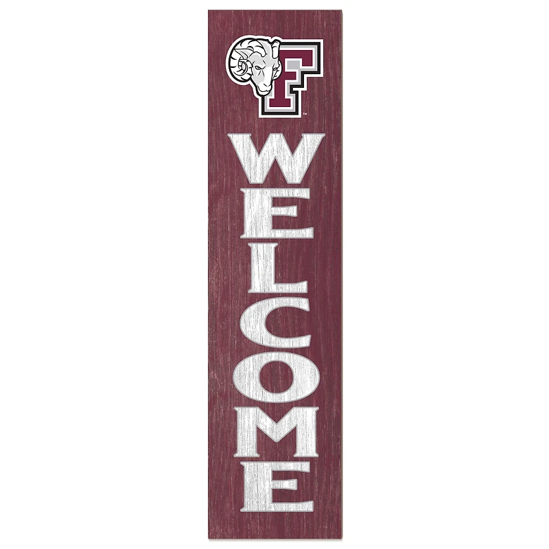 Fordham Rams 12'' x 48'' Welcome Outdoor Leaner