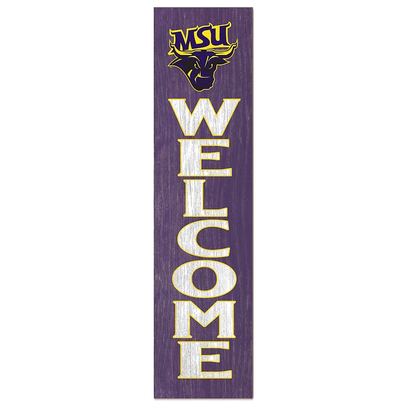 Minnesota State Mavericks 12'' x 48'' Welcome Outdoor Leaner