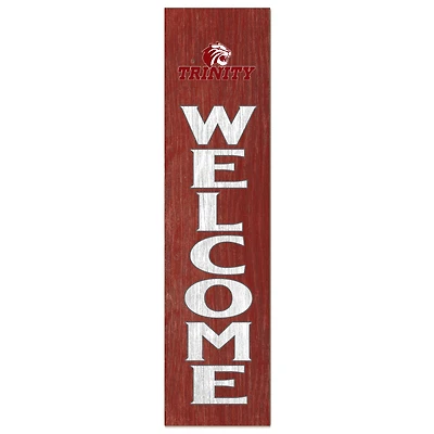 Trinity Tigers 12'' x 48'' Welcome Outdoor Leaner