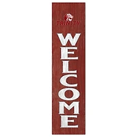 Trinity Tigers 12'' x 48'' Welcome Outdoor Leaner