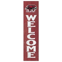Saint Joseph's Hawks 12'' x 48'' Welcome Outdoor Leaner