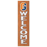 Gettysburg Bullets 12'' x 48'' Welcome Outdoor Leaner