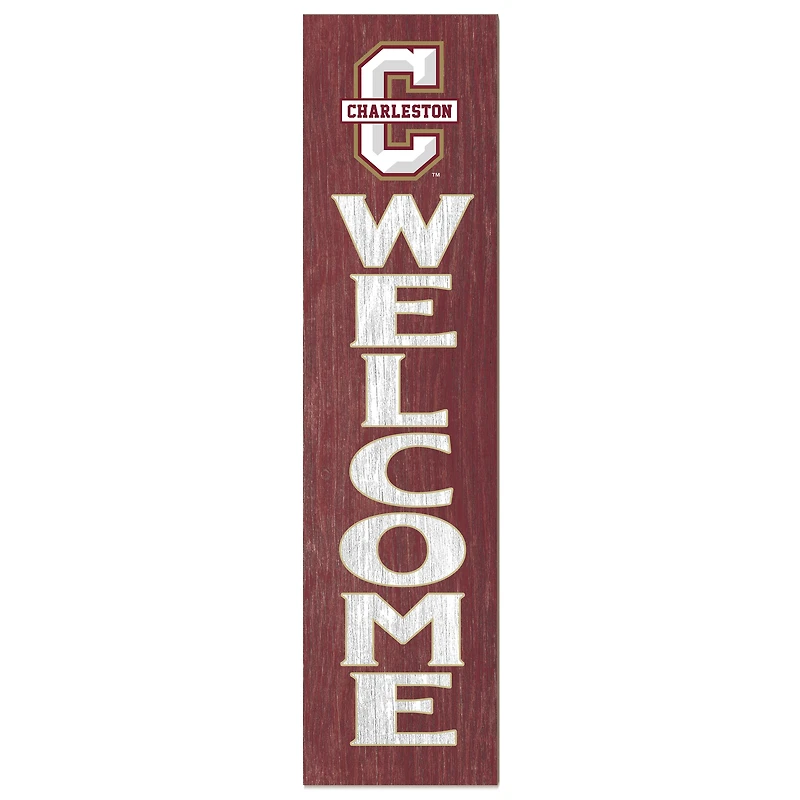 Charleston Cougars 12'' x 48'' Welcome Outdoor Leaner