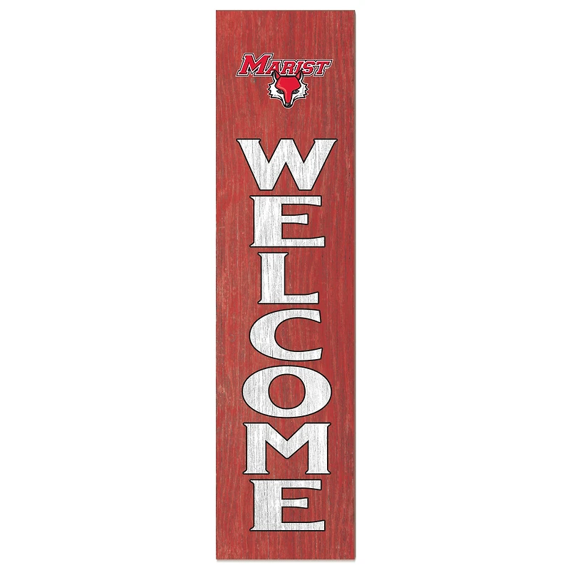 Marist Red Foxes 12'' x 48'' Welcome Outdoor Leaner