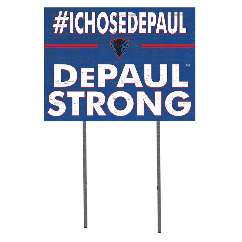 DePaul Blue Demons 18'' x 24'' I Chose Lawn Sign