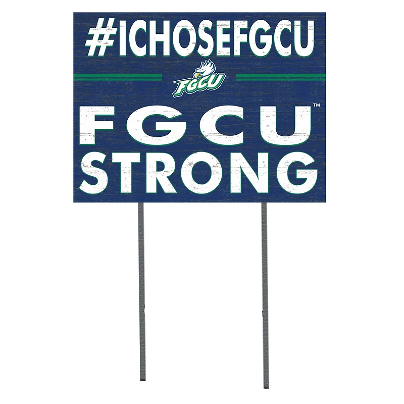 Florida Gulf Coast Eagles 18'' x 24'' I Chose Lawn Sign