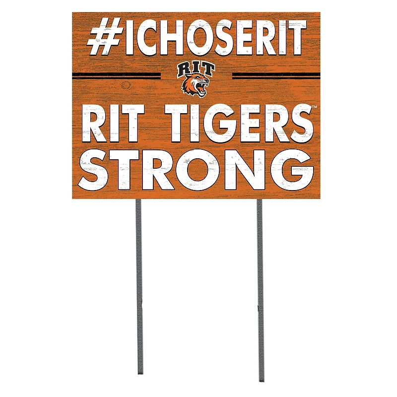 Rochester Institute of Technology Tigers 18'' x 24'' I Chose Lawn Sign