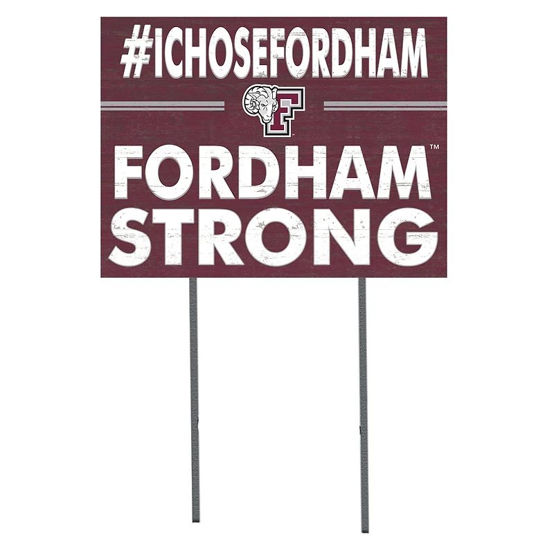 Fordham Rams 18'' x 24'' I Chose Lawn Sign