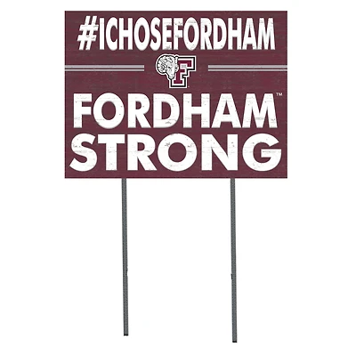 Fordham Rams 18'' x 24'' I Chose Lawn Sign