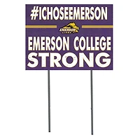 Emerson College Lions 18'' x 24'' I Chose Lawn Sign