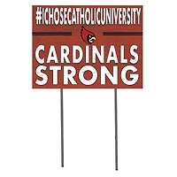 Catholic University Cardinals 18'' x 24'' I Chose Lawn Sign