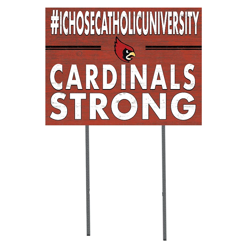 Catholic University Cardinals 18'' x 24'' I Chose Lawn Sign