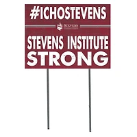 Stevens Institute of Technology Ducks 18'' x 24'' I Chose Lawn Sign
