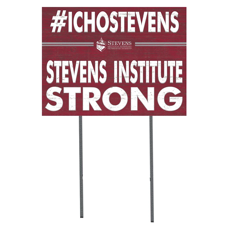 Stevens Institute of Technology Ducks 18'' x 24'' I Chose Lawn Sign