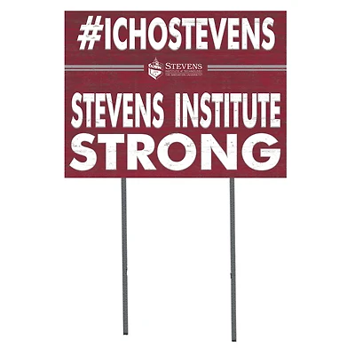 Stevens Institute of Technology Ducks 18'' x 24'' I Chose Lawn Sign