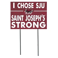 Saint Joseph's Hawks 18'' x 24'' I Chose Lawn Sign