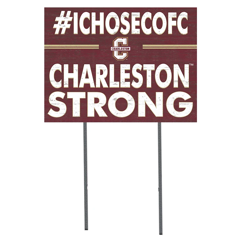 Charleston Cougars 18'' x 24'' I Chose Lawn Sign