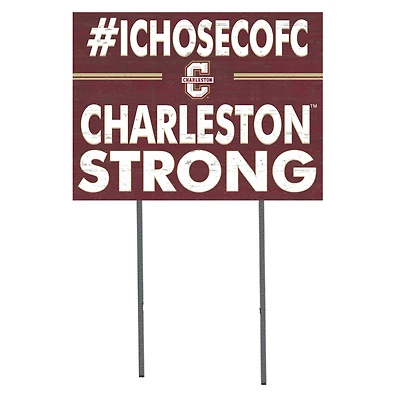 Charleston Cougars 18'' x 24'' I Chose Lawn Sign