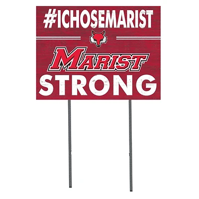 Marist Red Foxes 18'' x 24'' I Chose Lawn Sign