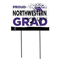 Northwestern Wildcats 18'' x 24'' Grad Yard Sign