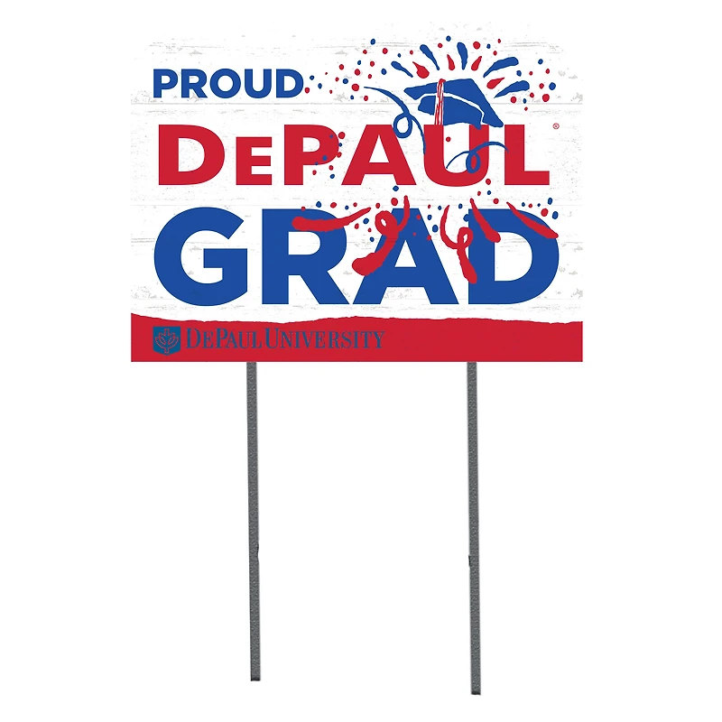 DePaul Blue Demons 18'' x 24'' Grad Yard Sign