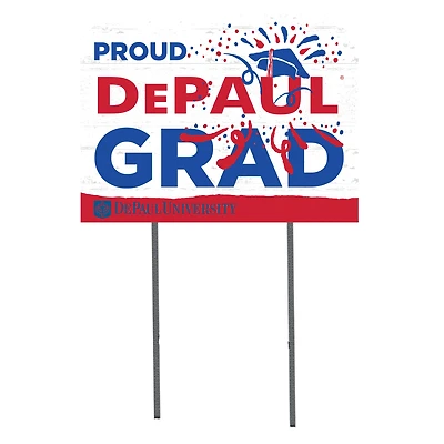 DePaul Blue Demons 18'' x 24'' Grad Yard Sign