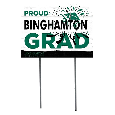 Binghamton Bearcats 18'' x 24'' Grad Yard Sign