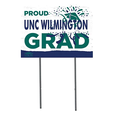 UNC Wilmington Seahawks 18'' x 24'' Grad Yard Sign