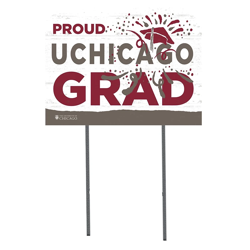 UChicago Maroons 18'' x 24'' Grad Yard Sign
