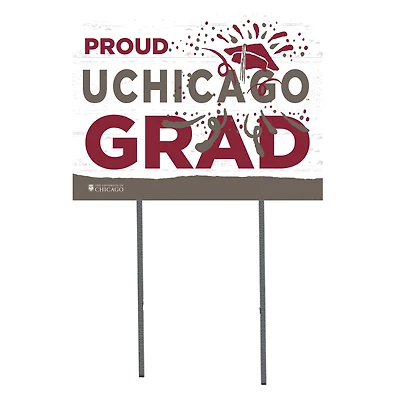 UChicago Maroons 18'' x 24'' Grad Yard Sign
