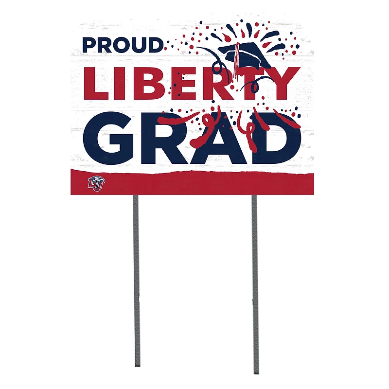 Liberty Flames 18'' x 24'' Grad Yard Sign
