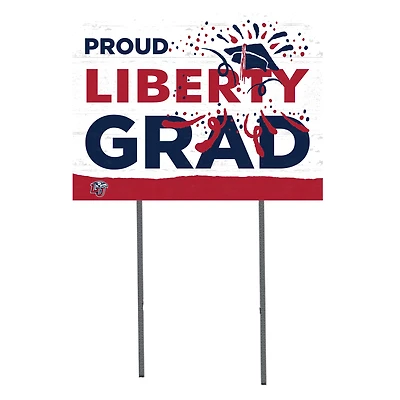 Liberty Flames 18'' x 24'' Grad Yard Sign
