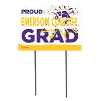 Emerson College Lions 18'' x 24'' Grad Yard Sign