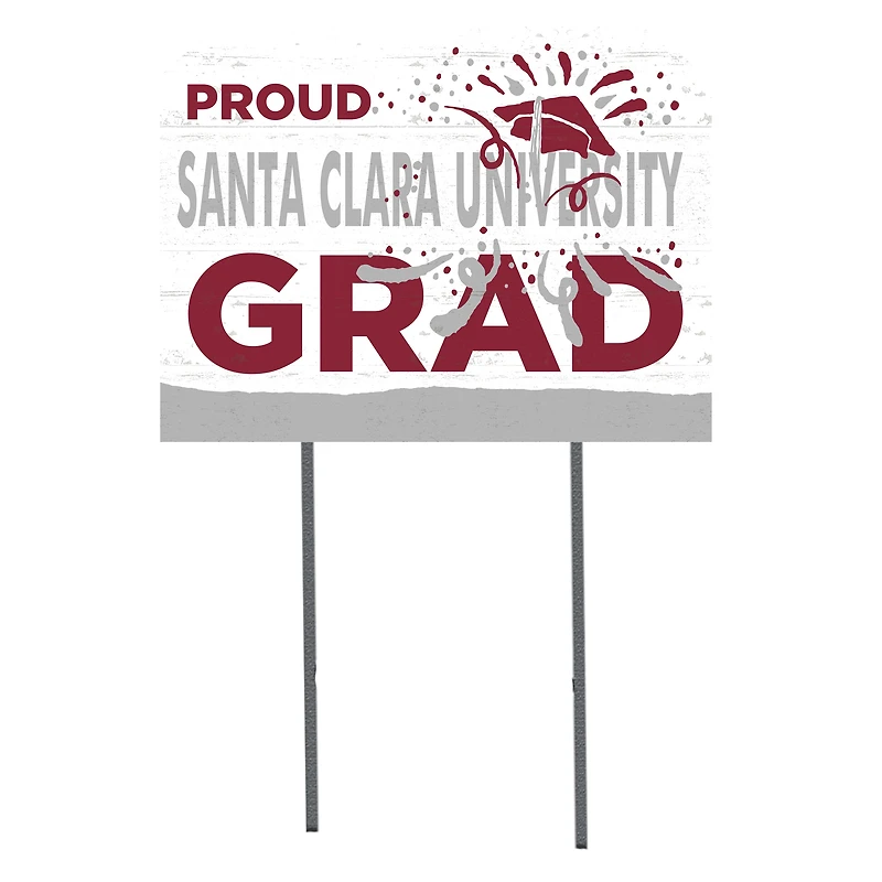 Santa Clara Broncos 18'' x 24'' Grad Yard Sign