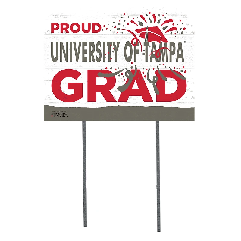 University of Tampa Spartans 18'' x 24'' Grad Yard Sign