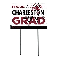 Charleston Cougars 18'' x 24'' Grad Yard Sign