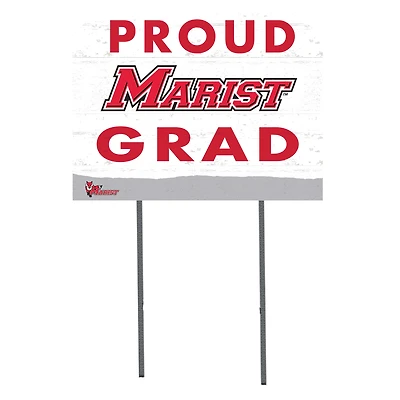 Marist Red Foxes 18'' x 24'' Grad Yard Sign